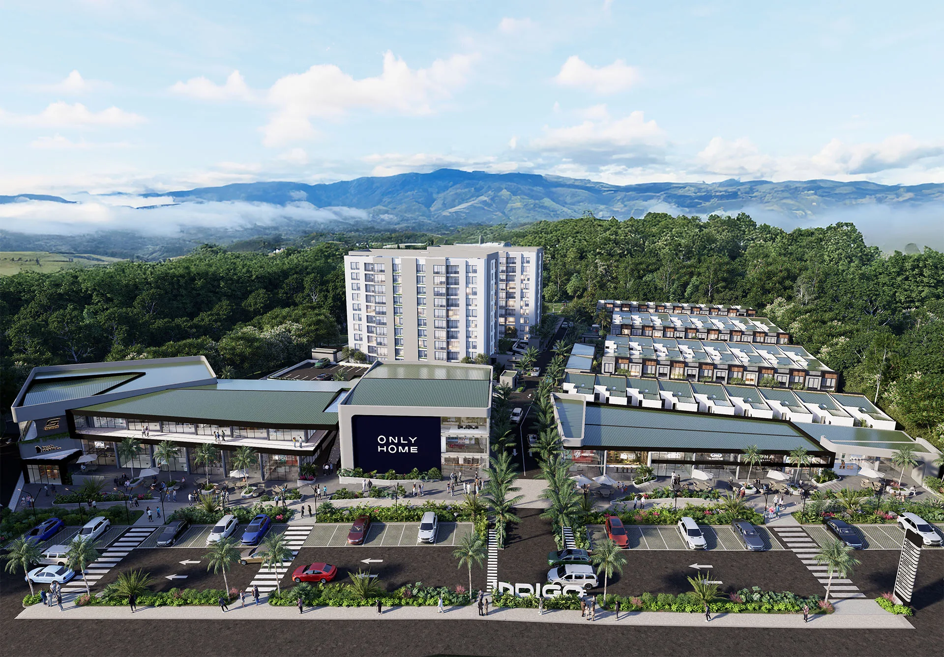 Vista aérea master plan Índigo Houses